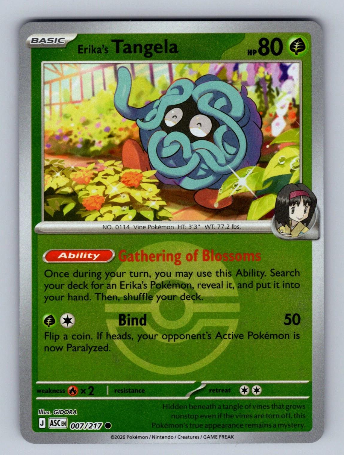 Ascended Heroes Erika's Tangela [Ball] Pokémon card